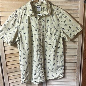 The North Face pastel yellow Casual Button Down Shirt